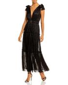 Sabina Musayev Rita Shimmering Maxi Dress