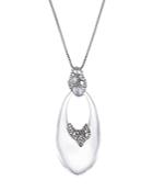 Alexis Bittar Crystal Cluster Drop Pendant Necklace, 32