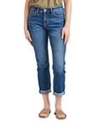 Jag Jeans Carter Mid Rise Cropped Girlfriend Jeans In Thorne Blue