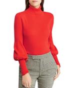 Lauren Ralph Lauren Blouson-sleeve Turtleneck Sweater