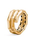 John Hardy 18k Gold Bamboo Double Coil Ring