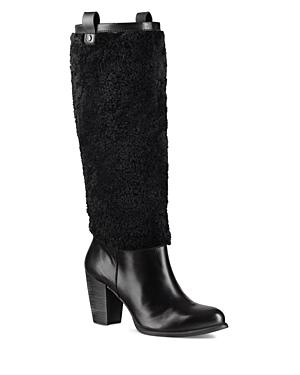 Ugg Ava Sheepskin And Leather Tall Boots