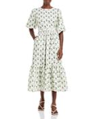 Rhode Maryam Floral Print Linen Dress