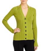 Proenza Schouler White Label Ribbed Cutout Cardigan