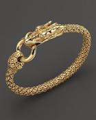 John Hardy Naga 18k Yellow Gold Dragon Bracelet With Gold Ring