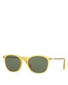 Persol Satoria Reflex Edition Keyhole Square Acetate Sunglasses, 50mm