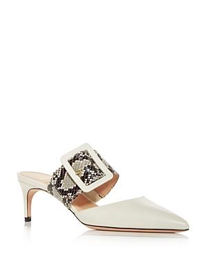 Bally Women's Jemina Buckle Pointed Toe Mules