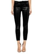 L'agence Margot Skinny Jeans In Black Coated