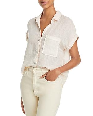 Bella Dahl Pleated Back Linen Shirt