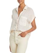 Bella Dahl Pleated Back Linen Shirt