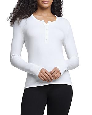L'agence Faith Long Sleeve Henley Tee