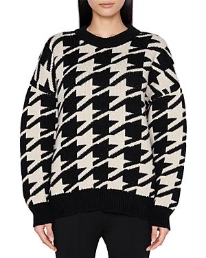 Anine Bing Cheyenne Houndstooth Sweater