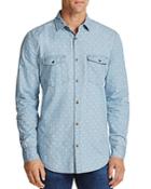 Sovereign Code Rolando Patterned Chambray Regular Fit Button-down Shirt