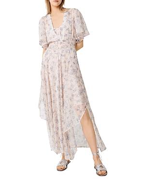 Maje Rima Floral Maxi Dress