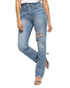 Good American Good Boy Distressed Boyfriend Jeans In Blue536