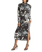 Reiss Theresa Floral Print Midi Dress