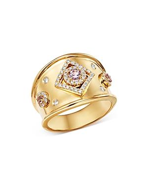 Kiki Mcdonough 18k Yellow Gold Jemima Amethyst & Diamond Ring
