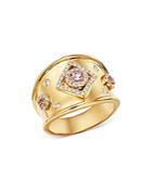Kiki Mcdonough 18k Yellow Gold Jemima Amethyst & Diamond Ring