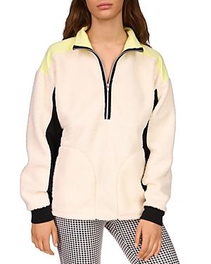 Sanctuary Fireside Color Blocked Fleece Popover Sweater