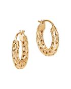 John Hardy 18k Yellow Gold Classic Chain Extra Small Hoop Earrings