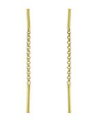 Aqua Chain & Bar Linear Drop Earrings In 18k Gold Plated Silver - 100% Exclusive