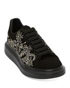 Alexander Mcqueen Men's Beaded Lace Up Sneakers