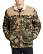 Levi's Artic Cloth Quilted Woodsman Trucker Jacket With Sherpa Collar