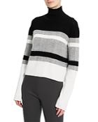Theory Striped Turtleneck Sweater