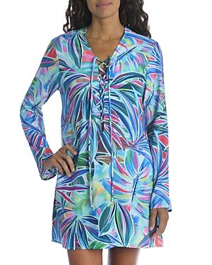 La Blanca Palm Opulence Printed Cover Up Tunic