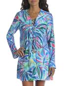 La Blanca Palm Opulence Printed Cover Up Tunic