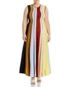 Marina Rinaldi Plus Gabrielle Striped Knitted Dress