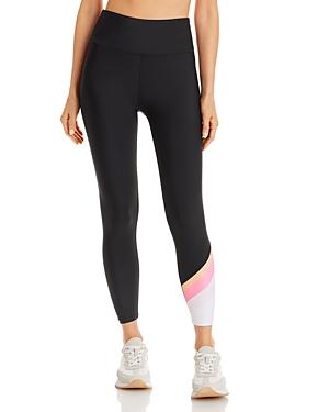 Aqua Color Blocked 7/8 Leggings - 100% Exclusive