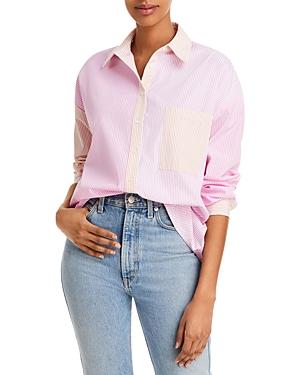 Lucy Paris Color Block Button Down Shirt