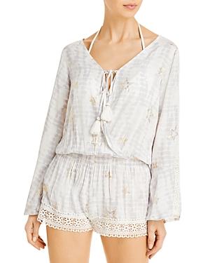 Surf Gypsy Printed Romper Swim Cover-up