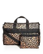 Lesportsac Candace Leopard Print Weekender Duffel Bag