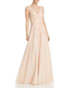 Avery G Floral-embellished Ball Gown