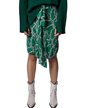 Zadig & Voltaire Jana Silk Printed Skirt