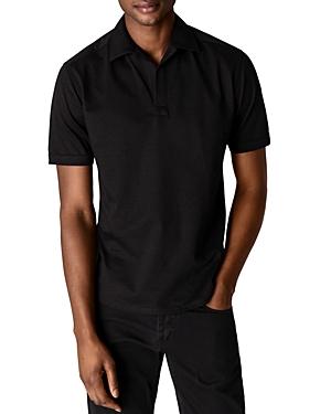 Eton Pique Cotton & Linen Slim Fit Polo Shirt