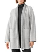 Eileen Fisher Reversible Open Front Cardigan