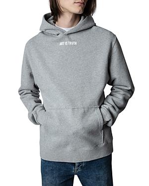 Zadig & Voltaire Sanchi Photoprint Gris Chine Hoodie