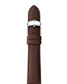 Michele Brown Saffiano Leather Watch Strap, 16mm