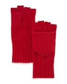 C By Bloomingdale's Ribbed Pop-top Cashmere Gloves - 100% Exclusive