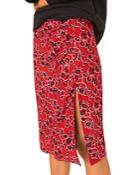 Ba & Sh Jade Printed Slit Skirt