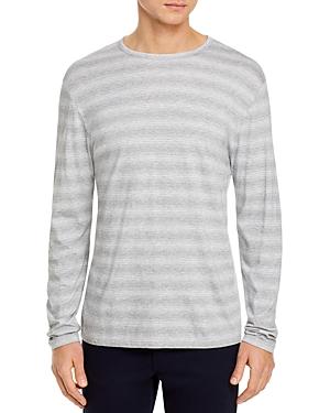 Vince Cotton Blend Stripe Long Sleeve Tee