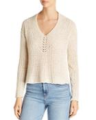Eileen Fisher Cropped V-neck Sweater