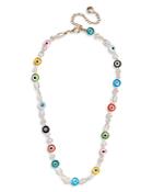 Baublebar Eloisa Evil Eye Bead & Faux Pearl Necklace, 16