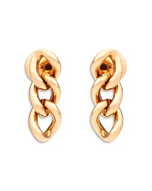 Pomellato 18k Rose Gold Iconica Tango Chain Link Drop Earrings