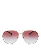 Oliver Peoples Women's Sayer Brow Bar Aviator Sunglasses, 63mm