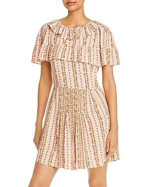 See By Chloe Floral Ruffled Mini Dress