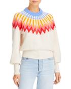 French Connection Neya Printed Cropped Sweater